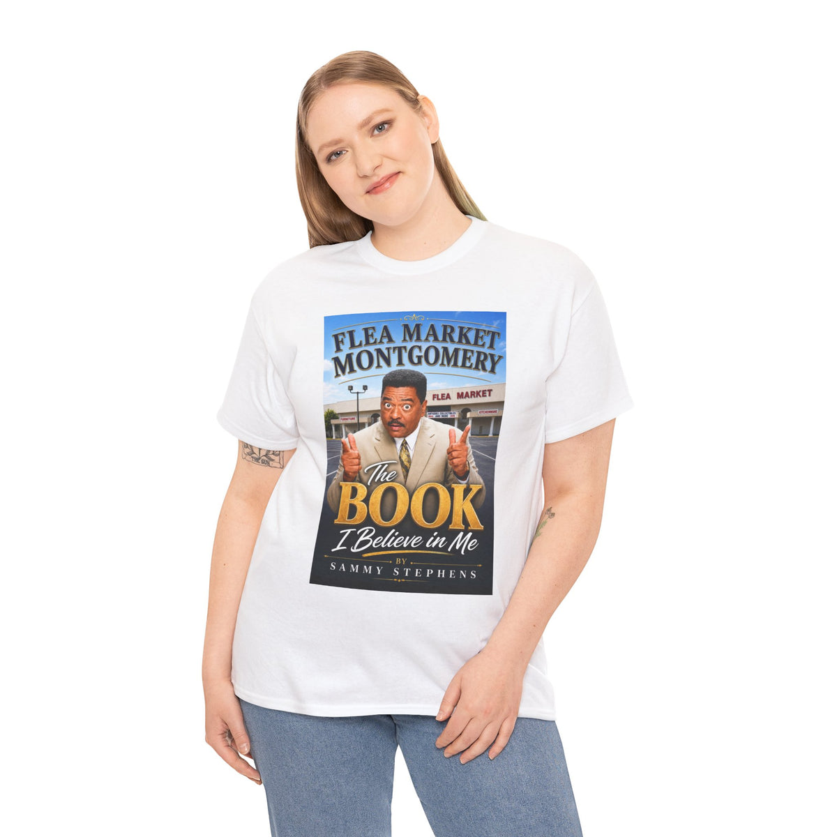 The Book I Believe In Me Tee — Flea Market Montgomery Vintage Poster Shirt