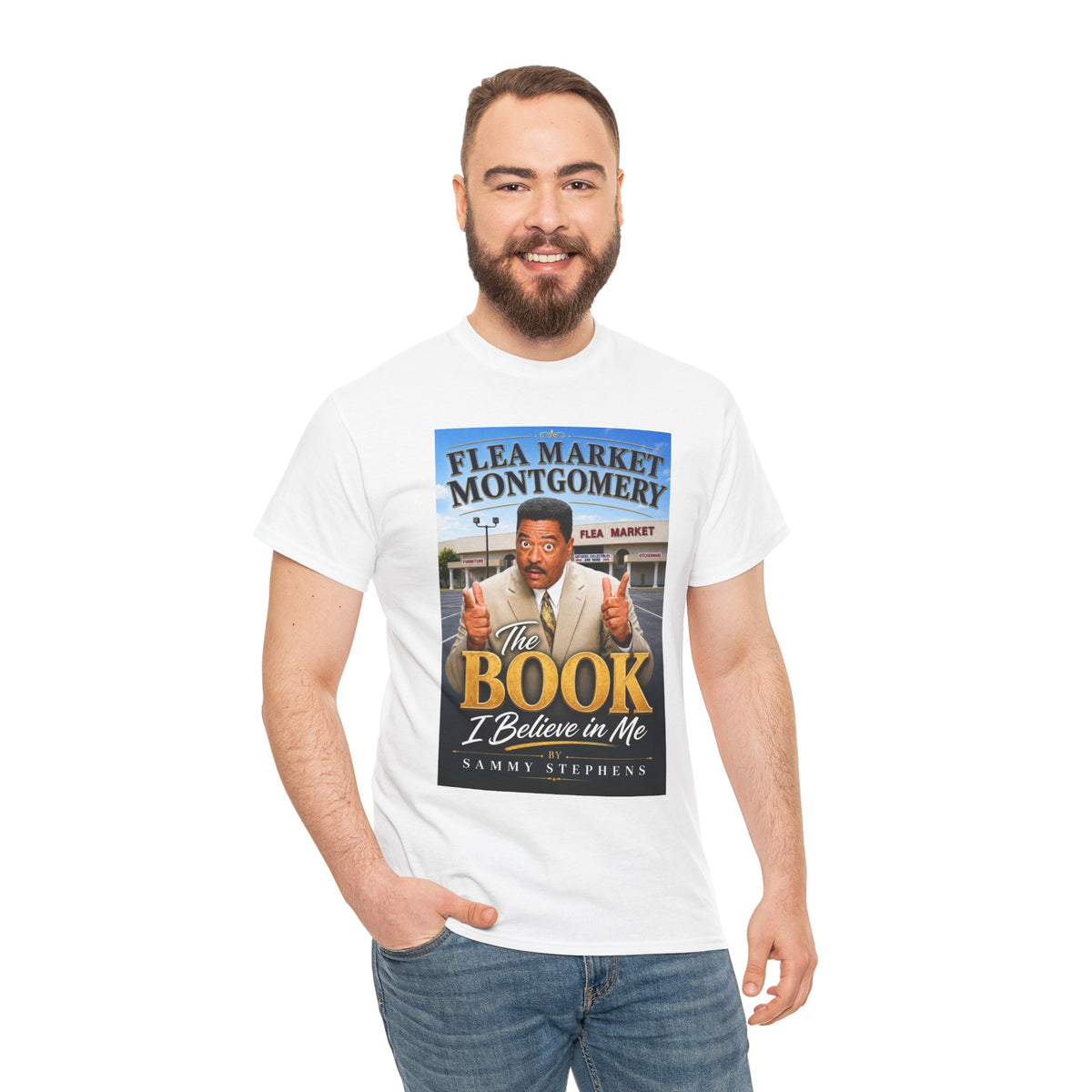 The Book I Believe In Me Tee — Flea Market Montgomery Vintage Poster Shirt